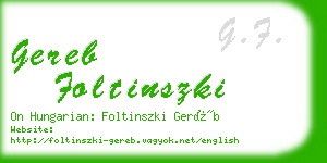 gereb foltinszki business card